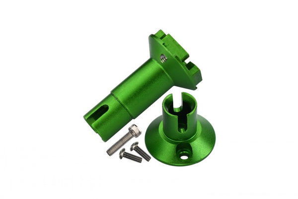 Axial Yeti Jr. SCORE Trophy Truck (AX90052) Aluminum Differential Outputs For Rear Gear Box - 1 Set Green