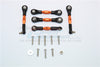 Axial Yeti Jr. SCORE Trophy Truck (AX90052) Aluminum Tie Rods - 5Pcs Set Orange