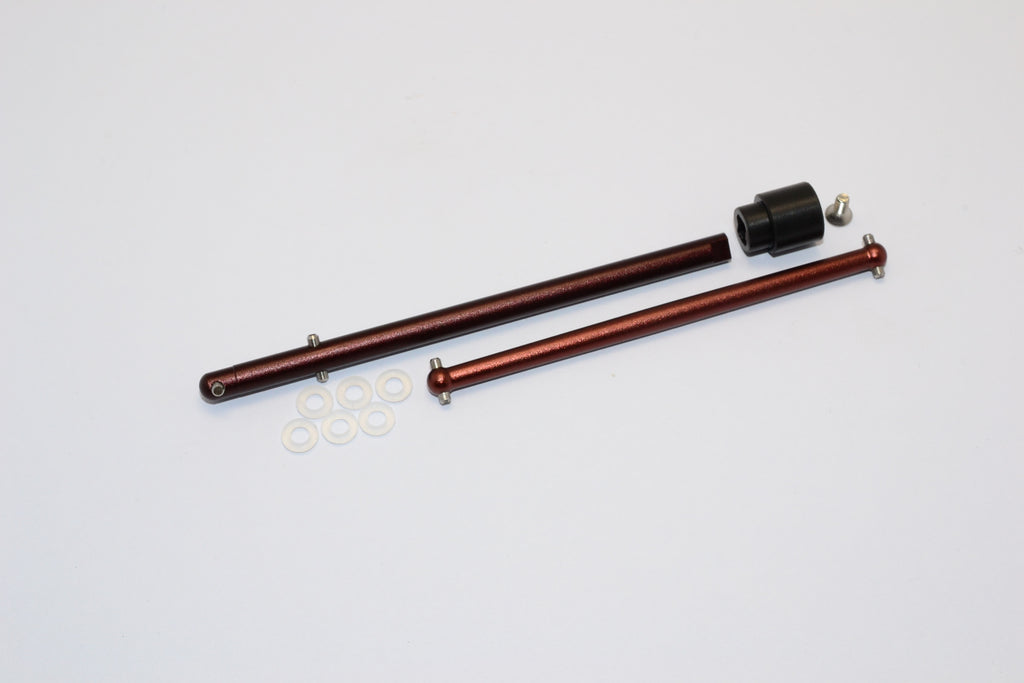 Axial Yeti Jr. SCORE Trophy Truck (AX90052) Aluminum Front+Rear Main Shaft Dogbone Design With Delrin Wheel Joint - 1 Set Brown