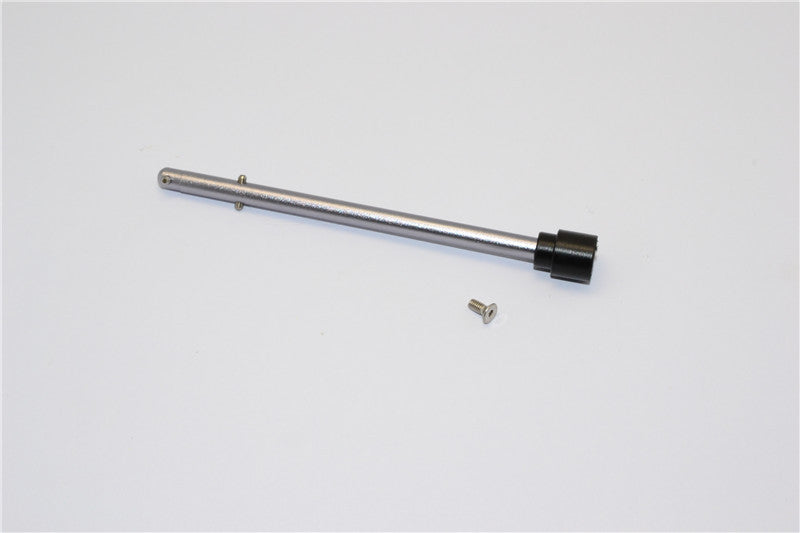 Axial Yeti Jr. SCORE Trophy Truck (AX90052) Aluminum Front Main Shaft With Delrin Wheel Joint - 1Pc Set Gray Silver