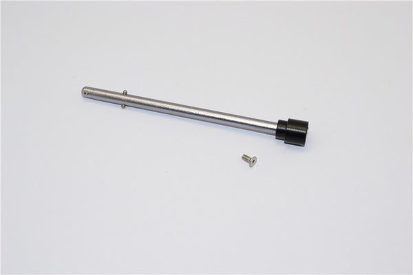 Axial Yeti Jr. SCORE Trophy Truck (AX90052) Aluminum Front Main Shaft With Delrin Wheel Joint - 1Pc Set Gray Silver