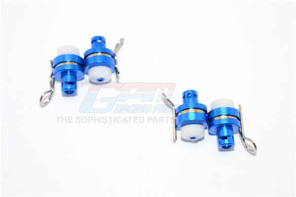 Axial Yeti Jr. SCORE Trophy Truck (AX90052) Aluminum Front & Rear Magnetic Body Mount - 4Pcs Set Blue