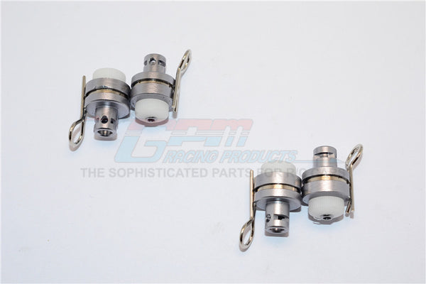 Axial Yeti Jr. SCORE Trophy Truck (AX90052) Aluminum Front & Rear Magnetic Body Mount - 4Pcs Set Gray Silver