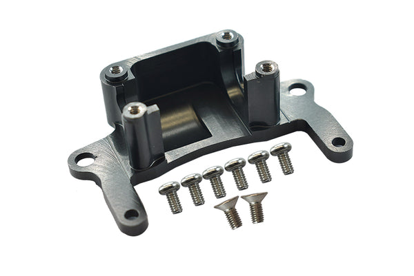 Kyosho Mini-Z AWD Aluminum Rear Gear Box Lower Tray With Screws - 1Pc Set Gray Silver