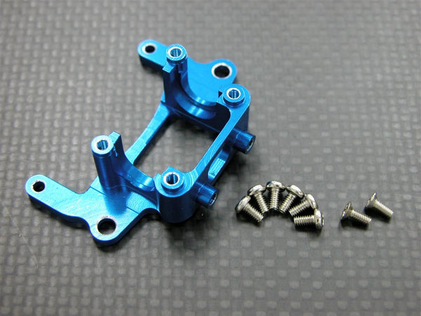 Kyosho Mini-Z AWD Aluminum Rear Gear Box Lower Tray With Screws - 1Pc Set (Economy Version) Blue