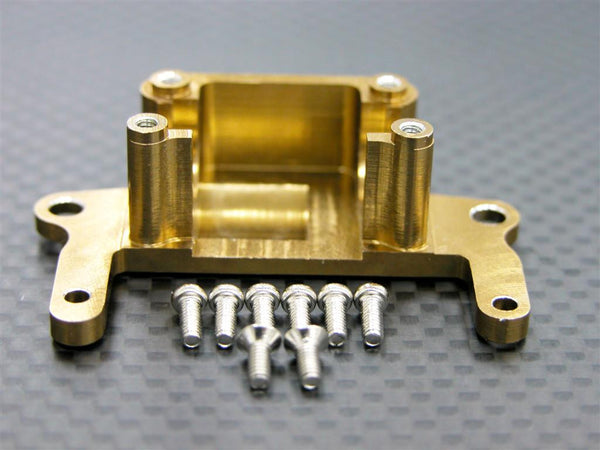 Kyosho Mini-Z AWD Aluminum Rear Gear Box Lower Tray With Screws - 1Pc Set Gold