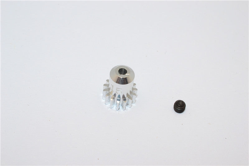 Kyosho Mini-Z AWD Aluminum Motor Gear (15T) With Screw - 1Pc Set Silver