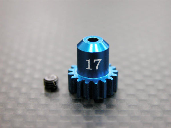 Kyosho Mini-Z AWD Aluminum Motor Gear (17T) With Screw - 1Pc Set Blue