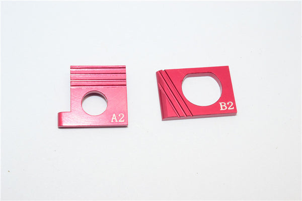 Kyosho Mini-Z AWD Aluminum Motor Spacer (Motor Gear 17T W/Main Gear 31T ) (Motor Gear 19T W/Main Gear 29T)(Motor Gear 21T W/Main Gear 27T) - 1Pr Red