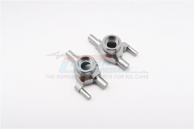 Kyosho Mini-Z AWD Aluminum Front/Rear Knuckle Arm Set (1 Deg Caster) - 1Pr Gray Silver
