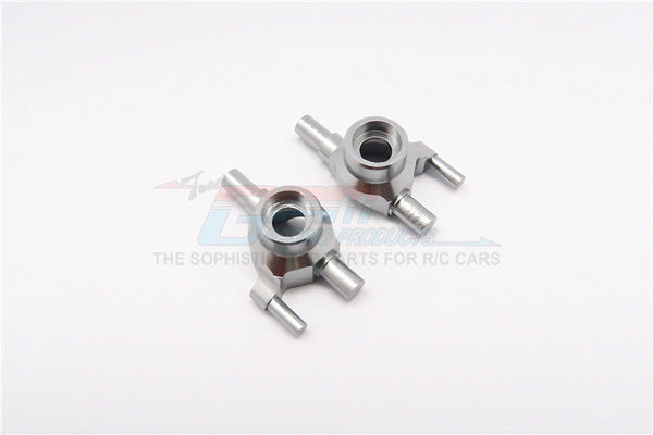 Kyosho Mini-Z AWD Aluminum Front/Rear Knuckle Arm Set (1 Deg Caster) - 1Pr Gray Silver