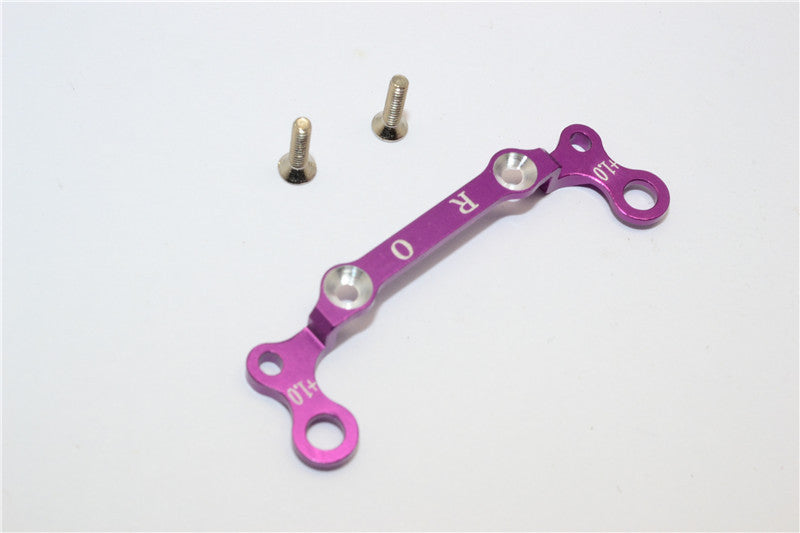 Kyosho Mini-Z AWD Aluminum Front Knuckle Arm Holder (1.0mm) With Screws GPM Design - 1Pc Set Purple