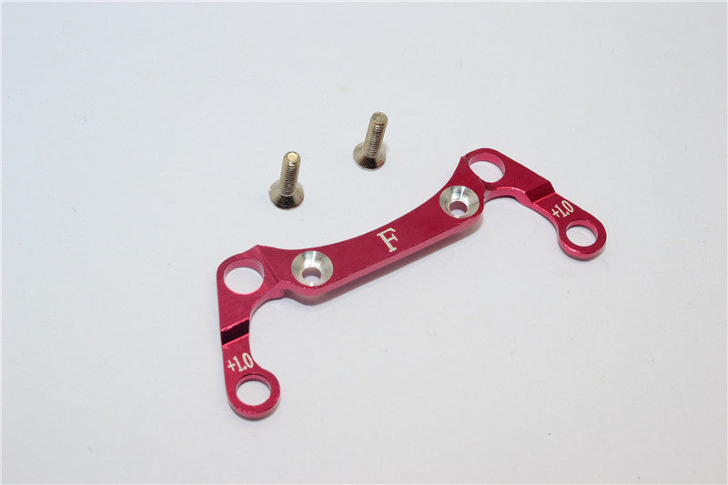 Kyosho Mini-Z AWD Aluminum Front Knuckle Arm Holder (1.0mm) With Screws GPM Design - 1Pc Set Red