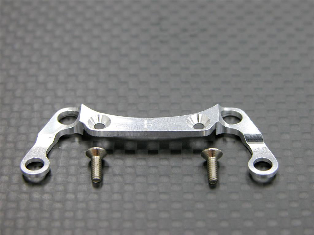 Kyosho Mini-Z AWD Aluminum Front Knuckle Arm Holder (1.0mm) With Screws - 1Pc Set GPM Design Silver