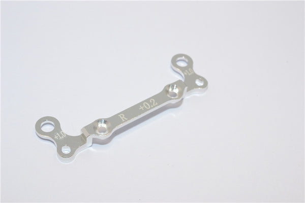 Kyosho Mini-Z AWD Aluminum Rear Knuckle Arm Holder (Toe In 0.2mm, Thick 1.0mm) GPM Design - 1Pc Silver