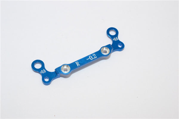 Kyosho Mini-Z AWD Aluminum Rear Knuckle Arm Holder (Toe Out 0.2mm, Thick 0.6mm) - 1Pc GPM Design Blue