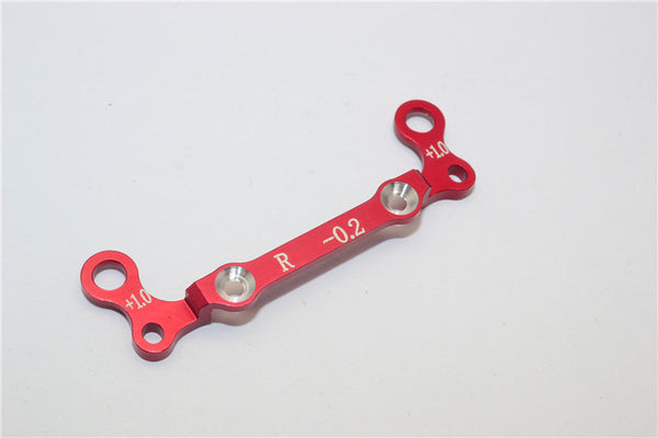 Kyosho Mini-Z AWD Aluminum Rear Knuckle Arm Holder GPM Design (Toe Out 0.2mm, Thick 1.0mm) - 1Pc Red