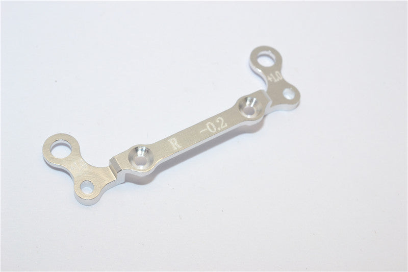 Kyosho Mini-Z AWD Aluminum Rear Knuckle Arm Holder GPM Design (Toe Out 0.2mm, Thick 1.0mm) - 1Pc Silver