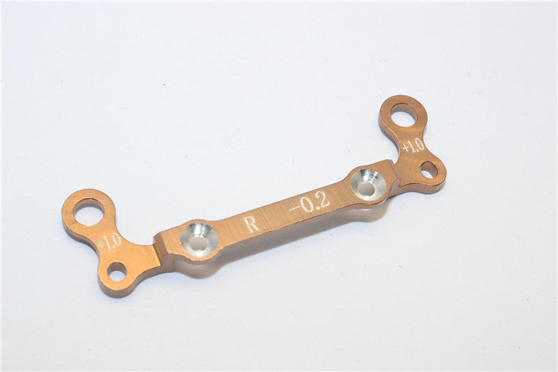 Kyosho Mini-Z AWD Aluminum Rear Knuckle Arm Holder GPM Design (Toe Out 0.2mm, Thick 1.0mm) - 1Pc Golden Black