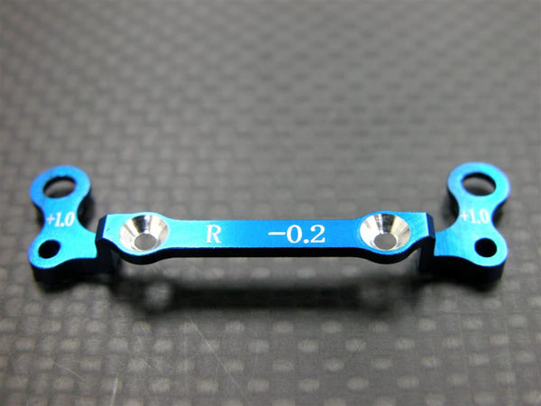 Kyosho Mini-Z AWD Aluminum Rear Knuckle Arm Holder (Toe Out 0.2mm, Thick 1.0mm) - 1Pc GPM Design Blue