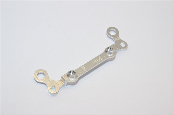 Kyosho Mini-Z AWD Aluminum Rear Knuckle Arm Holder GPM Design (Toe Out 0.4mm, Thick 0.6mm) - 1Pc Silver