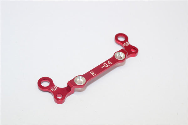 Kyosho Mini-Z AWD Aluminum Rear Knuckle Arm Holder GPM Design (Toe Out 0.4mm, Thick 1.0mm) - 1Pc Red