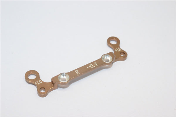 Kyosho Mini-Z AWD Aluminum Rear Knuckle Arm Holder GPM Design (Toe Out 0.4mm, Thick 1.0mm) - 1Pc Golden Black