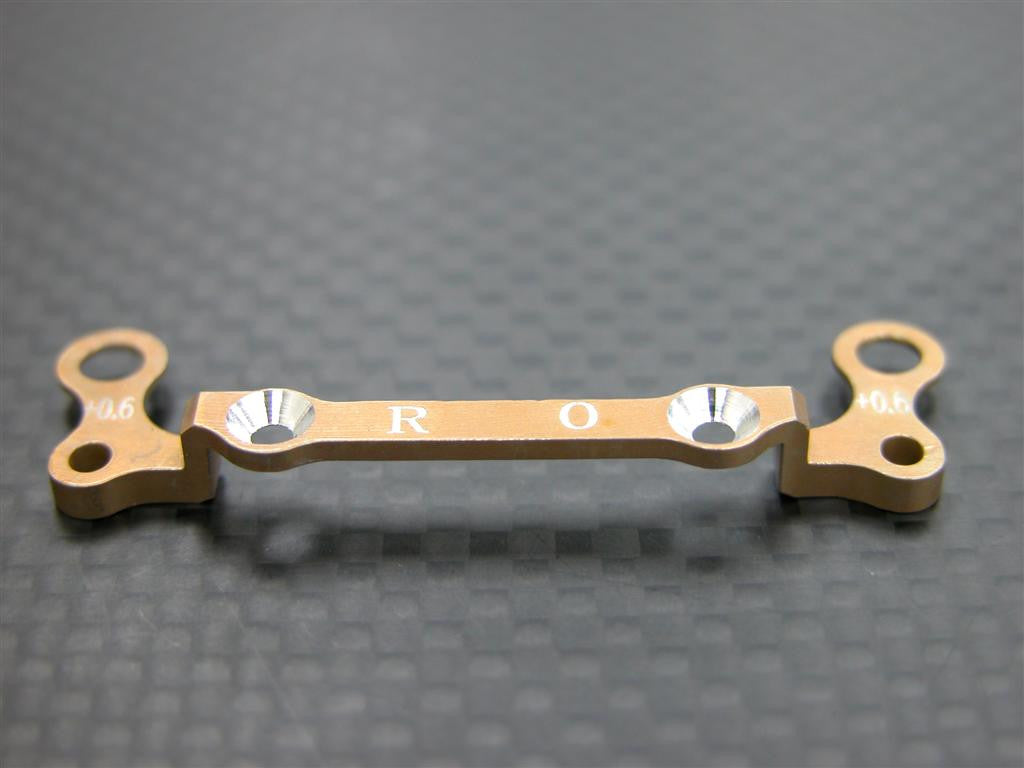 Kyosho Mini-Z AWD Aluminum Rear Knuckle Arm Holder (0mm, Thick 0.6mm) - 1Pc GPM Design Gold