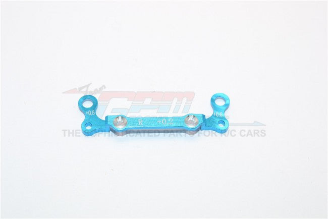 Kyosho Mini-Z AWD Aluminum Rear Knuckle Arm Holder GPM Design (Toe In : 0.2mm, Thick : 0.6mm) - 1Pc Blue