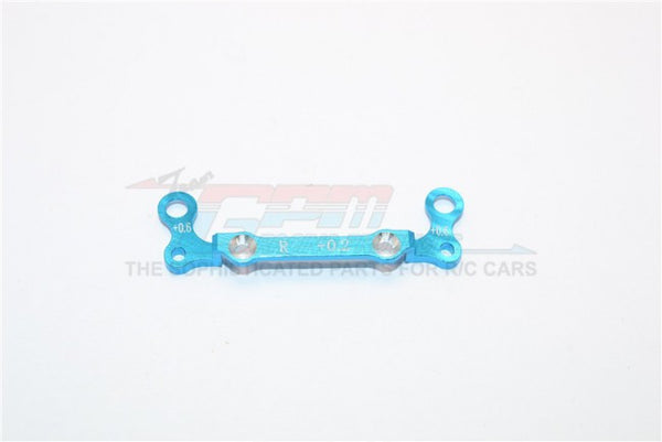 Kyosho Mini-Z AWD Aluminum Rear Knuckle Arm Holder GPM Design (Toe In : 0.2mm, Thick : 0.6mm) - 1Pc Blue