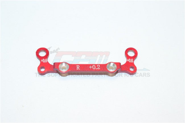 Kyosho Mini-Z AWD Aluminum Rear Knuckle Arm Holder GPM Design (Toe In : 0.2mm, Thick : 0.6mm) - 1Pc Red