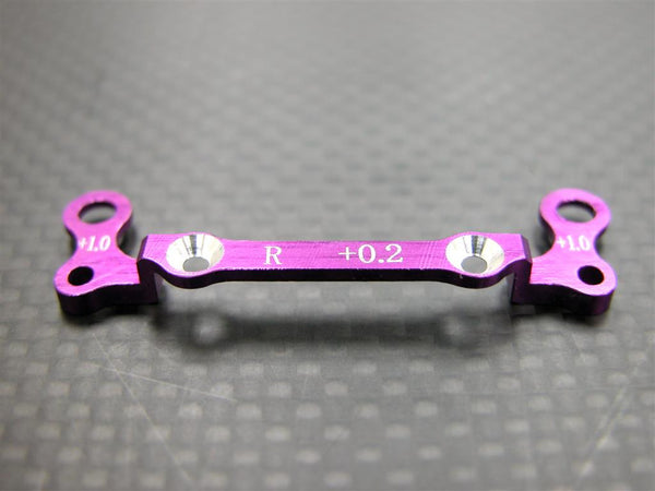 Kyosho Mini-Z AWD Aluminum Rear Knuckle Arm Holder (Toe In 0.2mm, Thick 1.0mm) - 1Pc GPM Design Purple