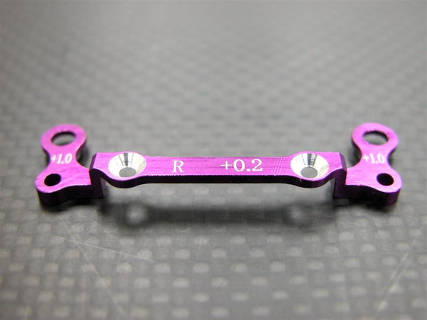 Kyosho Mini-Z AWD Aluminum Rear Knuckle Arm Holder (Toe In 0.2mm, Thick 1.0mm) - 1Pc GPM Design Purple