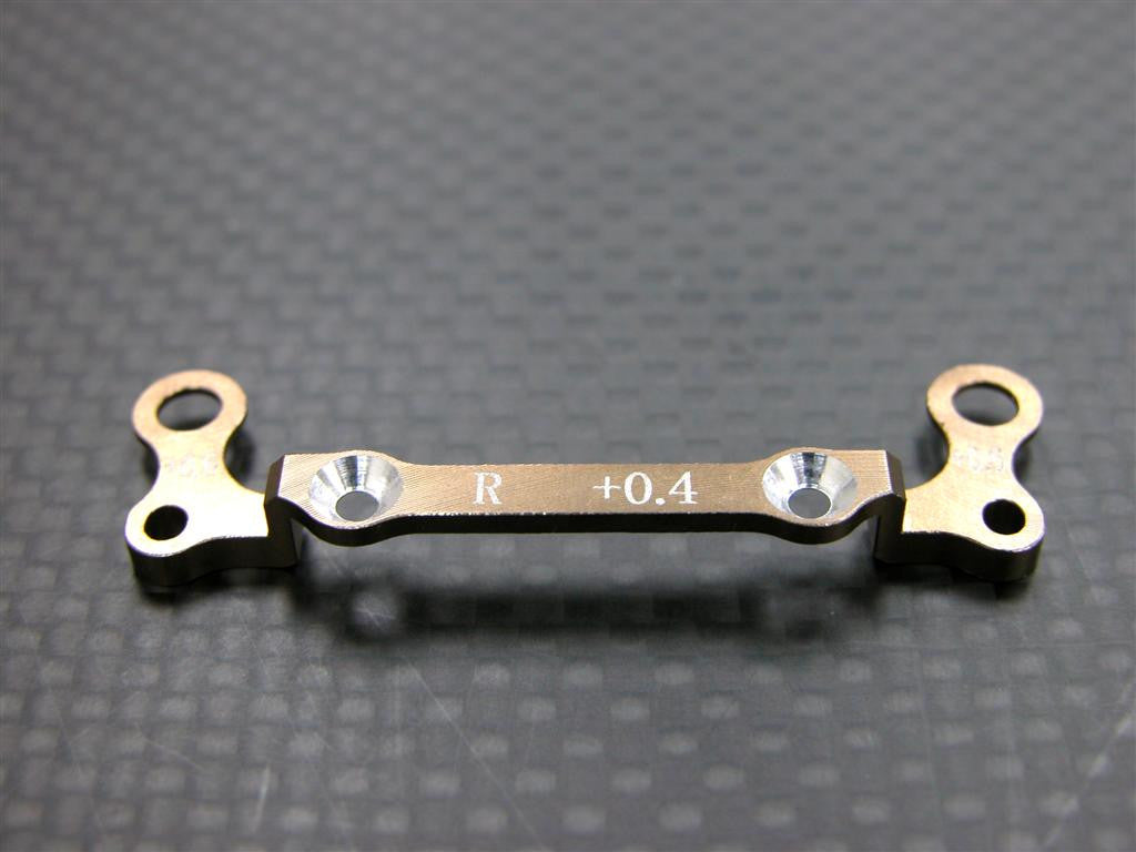 Kyosho Mini-Z AWD Aluminum Rear Knuckle Arm Holder (Toe In 0.4mm, Thick 0.6mm) - 1Pc GPM Design Golden Black