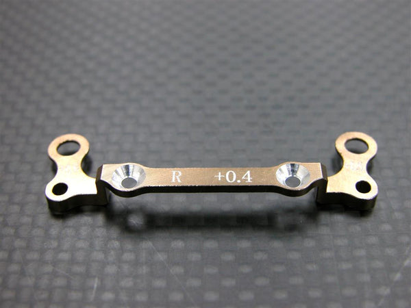 Kyosho Mini-Z AWD Aluminum Rear Knuckle Arm Holder (Toe In 0.4mm, Thick 0.6mm) - 1Pc GPM Design Golden Black