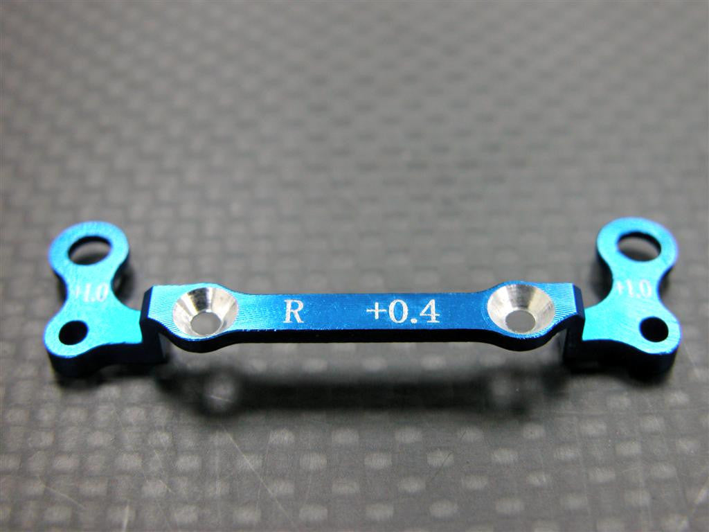 Kyosho Mini-Z AWD Aluminum Rear Knuckle Arm Holder (Toe In 0.4mm, Thick 1.0mm) - 1Pc GPM Design Blue