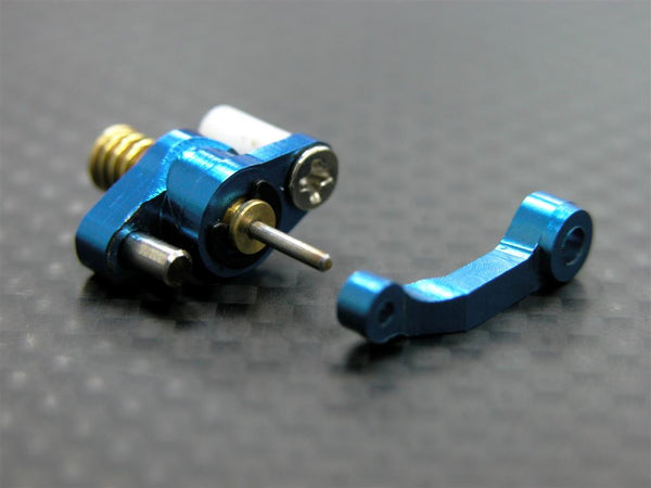 Kyosho Mini-Z AWD Aluminum Steering Assembly With Pin - 1 Set Blue