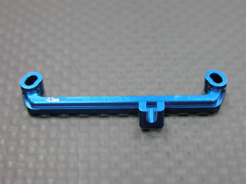 Kyosho Mini-Z AWD Aluminum Steering Plate (-0.2mm) - 1Pc Blue
