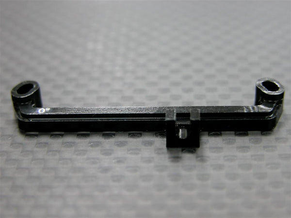 Kyosho Mini-Z AWD Aluminum Steering Plate (0 Deg) - 1Pc Black