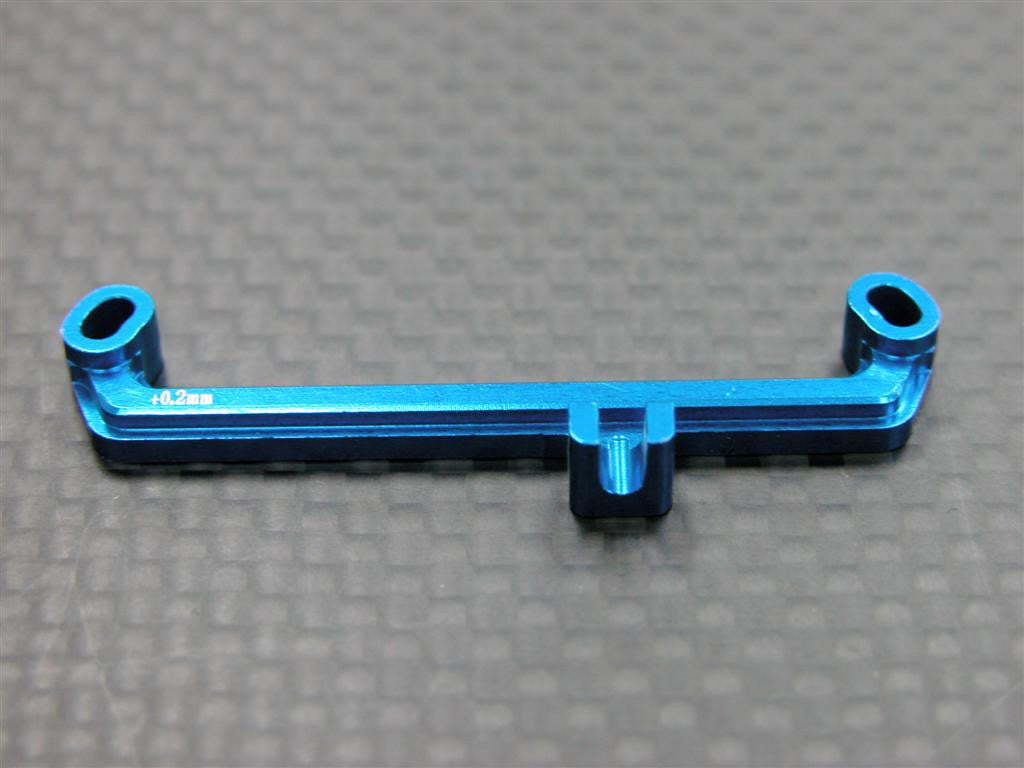 Kyosho Mini-Z AWD Aluminum Steering Plate (+0.2mm) - 1Pc Blue