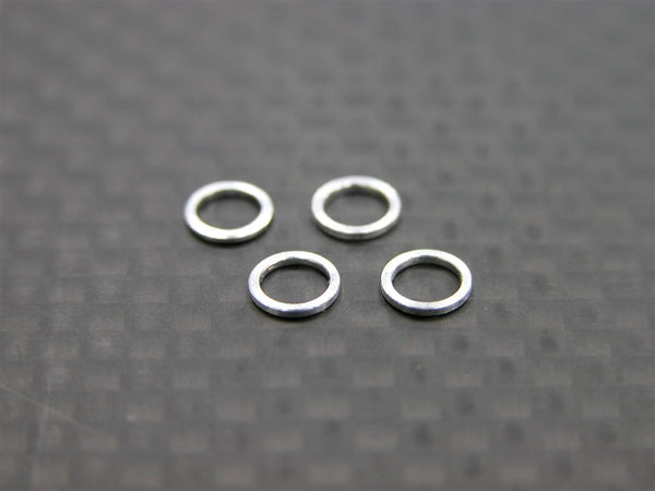 Kyosho Mini-Z AWD Aluminum Shims Use For Knuckle Arm (Thick 0.5mm) - 4Pcs Set Silver