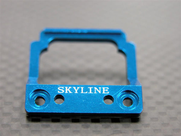 Kyosho Mini-Z AWD Aluminum Front Body Lock Plate For Skyline GT-R (R34) - 1Pc Blue