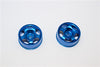 Kyosho Mini-Z AWD Aluminum Front/Rear Ridge Rims (5P, 2.5mm Off Set, Width 8.5mm) - 1Pr Blue