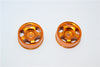 Kyosho Mini-Z AWD Aluminum Front/Rear Ridge Rims (5P, 2.5mm Off Set, Width 8.5mm) - 1Pr Gold