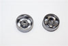 Kyosho Mini-Z AWD Aluminum Front/Rear Ridge Rims (5P, 2.5mm Off Set, Width 8.5mm) - 1Pr Gray Silver