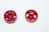 Kyosho Mini-Z AWD Aluminum Front/Rear Ridge Rims (5P, 2.5mm Off Set, Width 8.5mm) - 1Pr Red