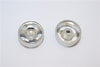 Kyosho Mini-Z AWD Aluminum Front/Rear Ridge Rims (5P, 2.5mm Off Set, Width 8.5mm) - 1Pr Silver