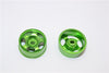 Kyosho Mini-Z AWD Aluminum Front/Rear Ridge Rims (5P, 1.5mm Off Set, Width 8.5mm) - 1Pr Green