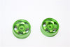 Kyosho Mini-Z AWD Aluminum Front/Rear Ridge Rims (5P, 1.5mm Off Set, Width 8.5mm) - 1Pr Green