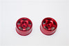 Kyosho Mini-Z AWD Aluminum Rear Wide Ridge Rims (5P, 0mm Off Set, Width 8.5mm) - 1Pr Red